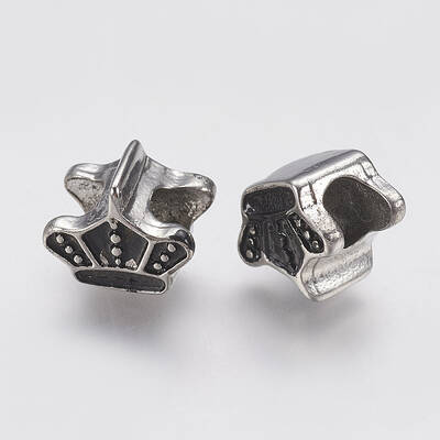 Ion Plating(IP) 304 Stainless Steel European Beads Enamel Settings