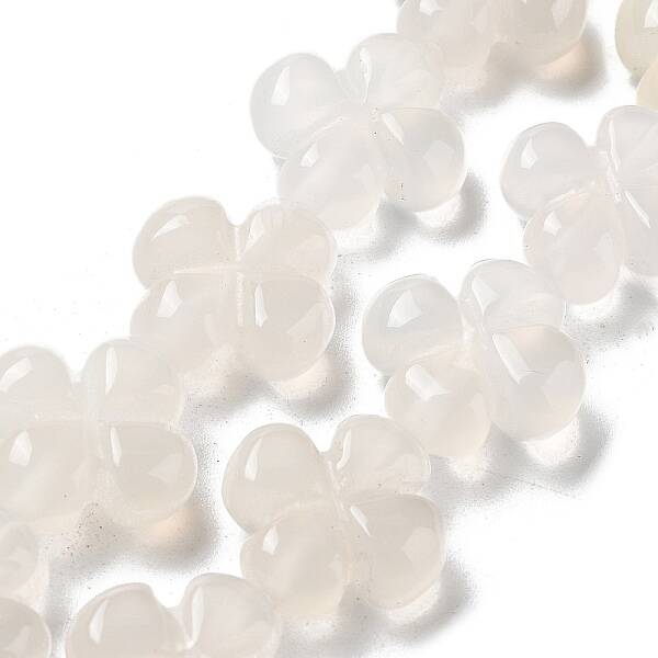 Natural White Agate Beads Strands