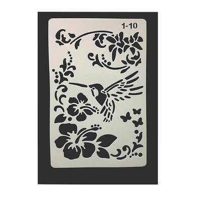 Eco-Friendly PET Plastic Hollow Painting Silhouette Stencil
