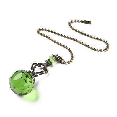 Faceted Glass Round Big Pendant Decorations