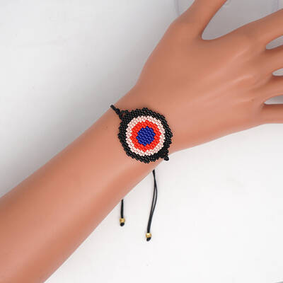 Friendship Eye Loom Pattern Seed Beads Bracelets for Women