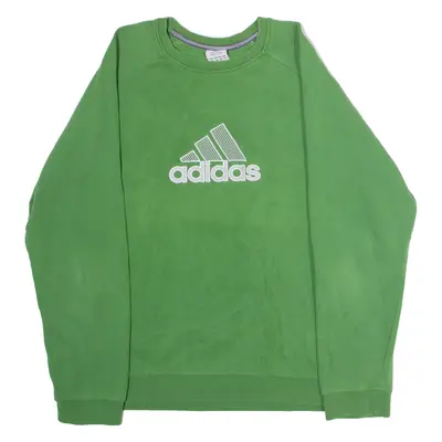 ADIDAS Mens Sweatshirt Green Crew Neck XL
