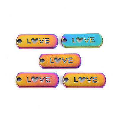 Rainbow Color Alloy Charms