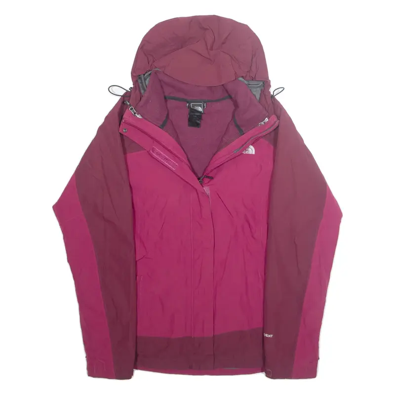 THE NORTH FACE Womens Rain Jacket Pink Hooded L