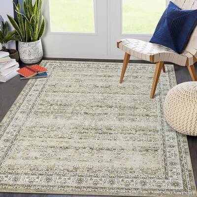 Garvee 6x9 Area Rug for Living Room Large Oriental Washable Rugs for Bedroom Non-Slip Stain Resistant Dining Room Rug Farmhou...