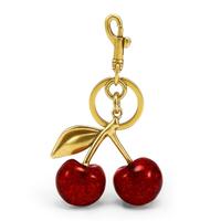 Cute Cherry Design Keychain for Women and Girls. Made of trendy alloy, it's a fashionable, all - match, and exquisite piece. ...