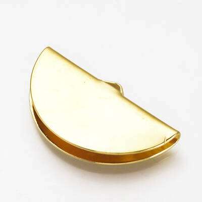 Brass Ribbon Crimp Ends