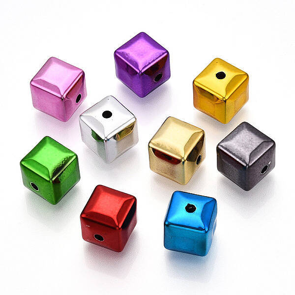 UV Plating Oapque Acrylic  Beads