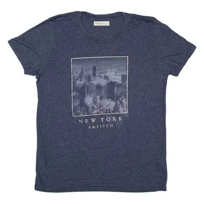 ABERCROMBIE & FITCH New York T-Shirt Blue Short Sleeve Boys L