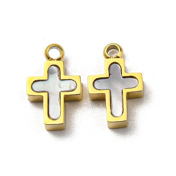 304 Stainless Steel Shell Charms
