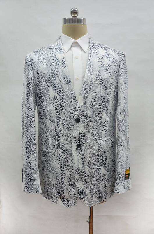 Mens Alligator Leather Jacket - Gator Jacket  White