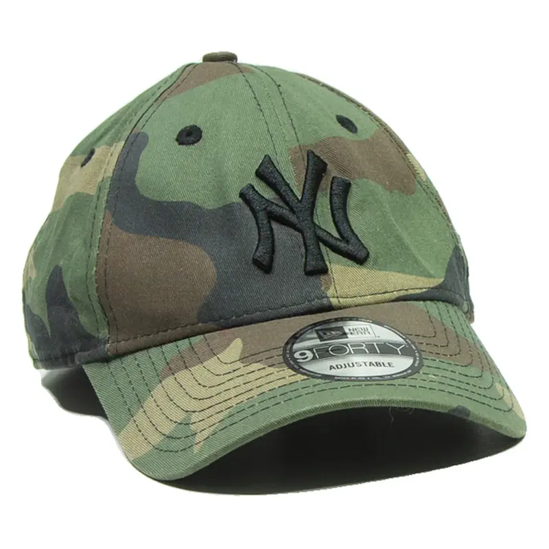 NEW ERA Ny Mens Baseball Cap Green Camouflage ONE SIZE