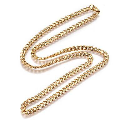 304 Stainless Steel Cuban Link Chain Necklaces