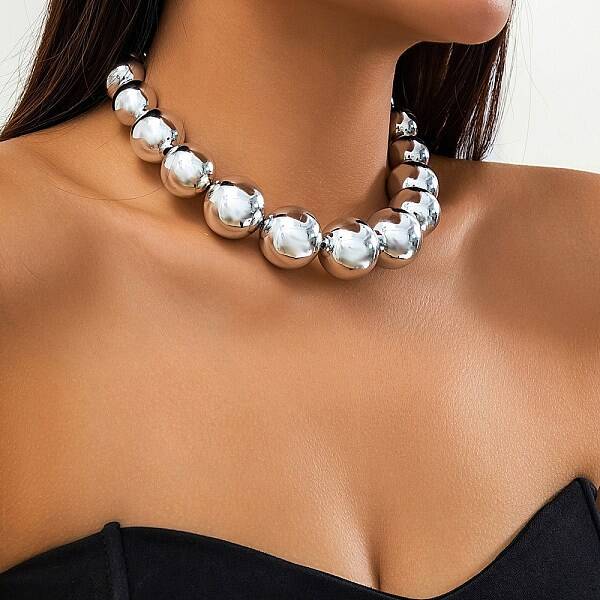 CCB Chunky Bead Ball Chain Necklaces