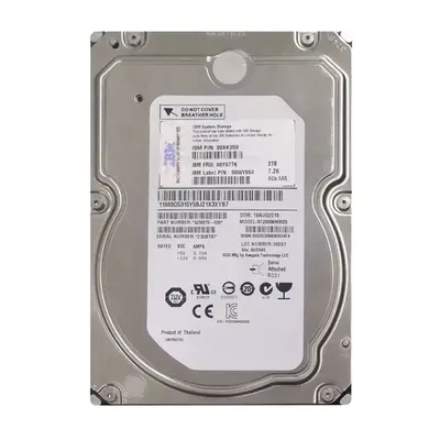 00WY954 IBM 2TB 6Gb/s SAS 7200 3.5-Inch Hard Drive