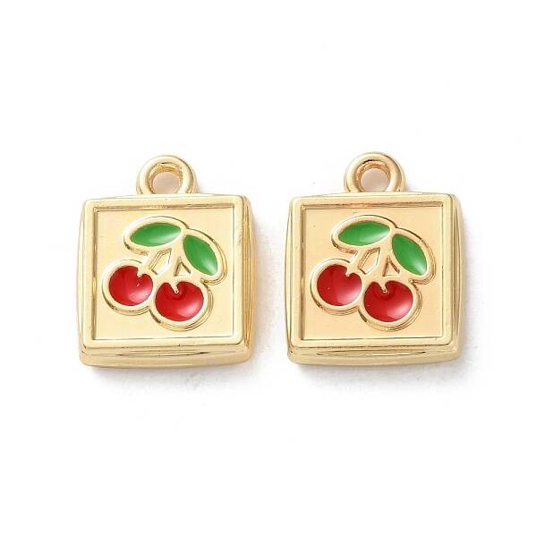 Rack Plating Alloy Enamel Pendants