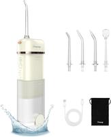 Water Dental Flosser for Teeth, Cordless Oral Irrigator Waterflosser, Rechargeable Water Teeth Cleaner Pick,Home & Travel Col...