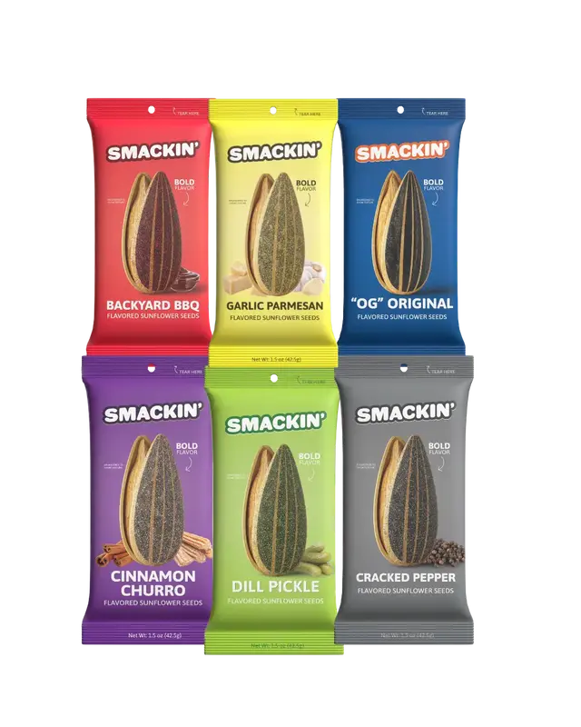 SMACKIN' Sunflower Seed Sampler Pack, THE BEGINNING BUNDLE