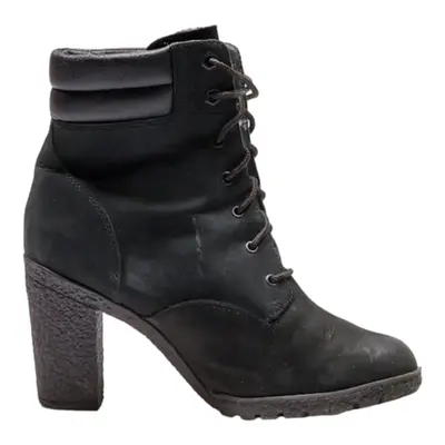 TIMBERLAND Lace-Up Boots Black Leather Womens UK 5