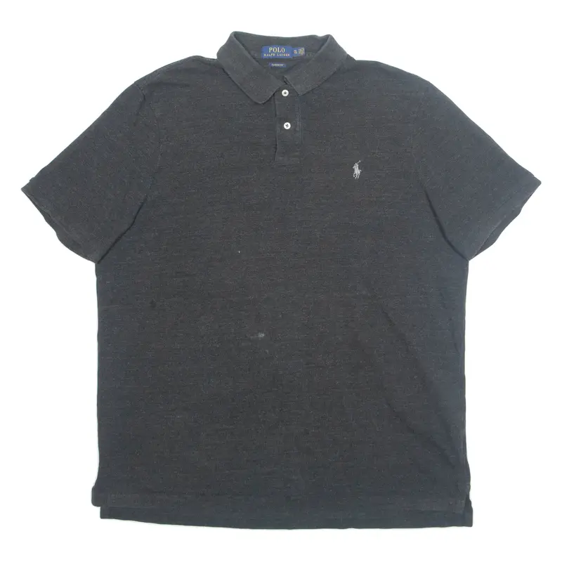POLO RALPH LAUREN Mens Polo Shirt Grey XL