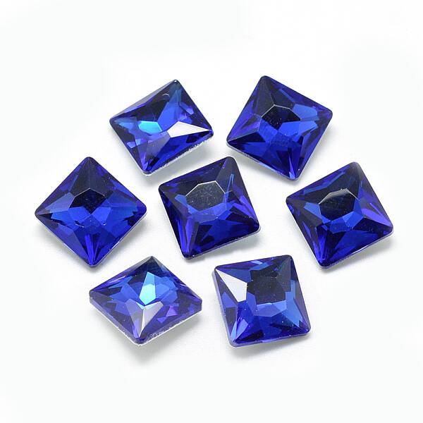 Pointed Back Glass Rhinestone Cabochons
