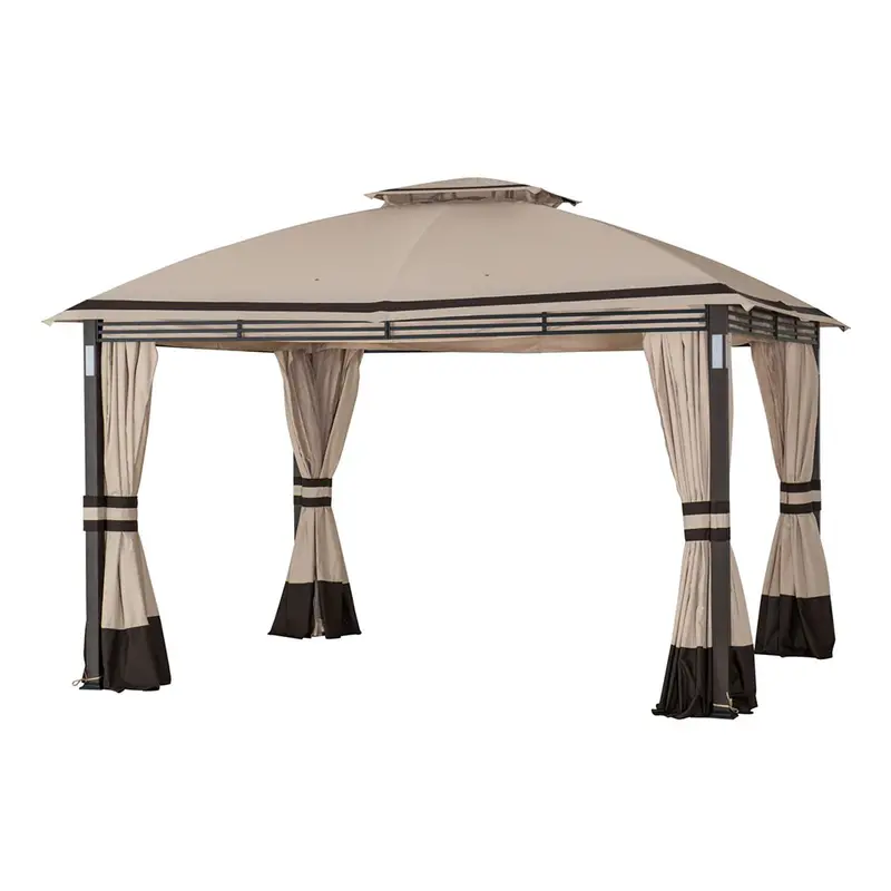 SUNJOY Beige Replacement Curtain For Crestfield Soft Top Gazebo (11X13 Ft) A101017511 Sold At Big Lots US