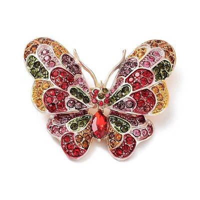 Alloy Pave Rhinestone Brooch