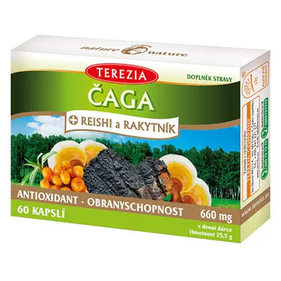 Terezia company Chaga + reishi and a 60 capsule sea buckthorn
