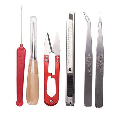 Set of 10 Pieces Jewelry Making Beading Tool Kit With Black Zippered Case Accessories