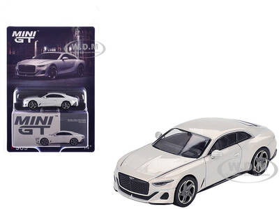 Bentley Batur Bonneville Pearl White Metallic Limited Edition 1/64 Diecast Model Car by Mini GT