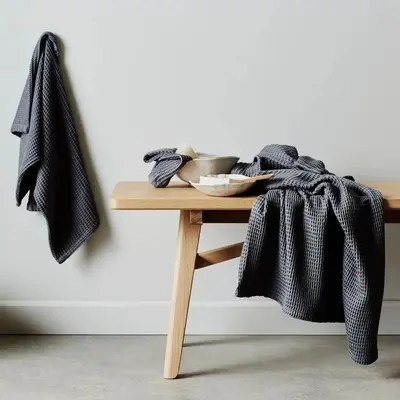 CleanBamboo® Waffle Towel Set | Color: Slate | Size: One Size