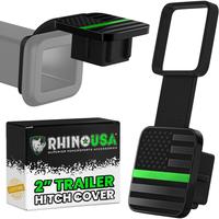Rhino USA American Flag Trailer Hitch Cover for 2 Inch Receivers - Protects Tow Hitch Covers from Dust, Water, Mud and Snow f...