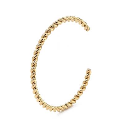 Ion Plating(IP) 304 Stainless Steel Cuff Bangles for Women
