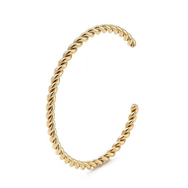 Ion Plating(IP) 304 Stainless Steel Cuff Bangles for Women