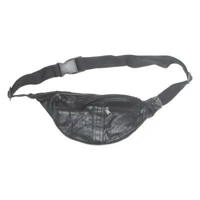 VINTAGE FABRIK Womens Bum Bag Black Leather Faux Leather 90s