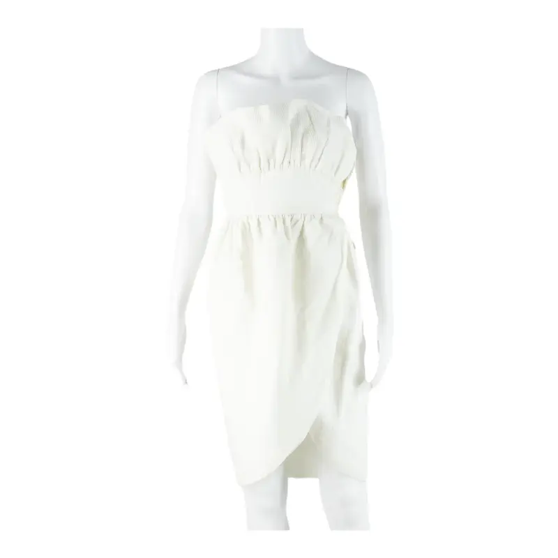 LANVIN BOUTIQUE Womens Mini Dress White Sleeveless Short S