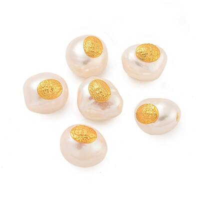 Oval Natural Freshwater Pearl Beads