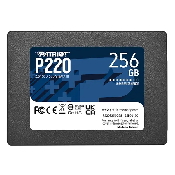 P220S256G25 Patriot P220 256GB SATA 6Gb/s 2.5-Inch Solid State Drive