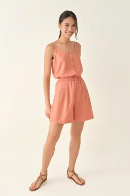 Paperbag Bermuda - Apricot | Size: XS