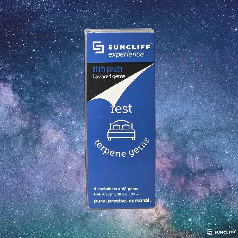 Rest Gems FLAVORED Suncliff Terpene Gems 48-Count | Rest - Mood Gems Healthcare Sleep