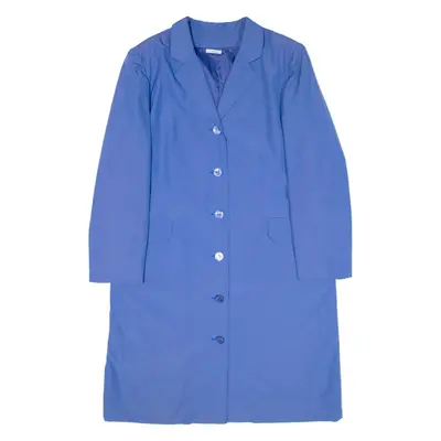 Womens Overcoat Coat Blue M