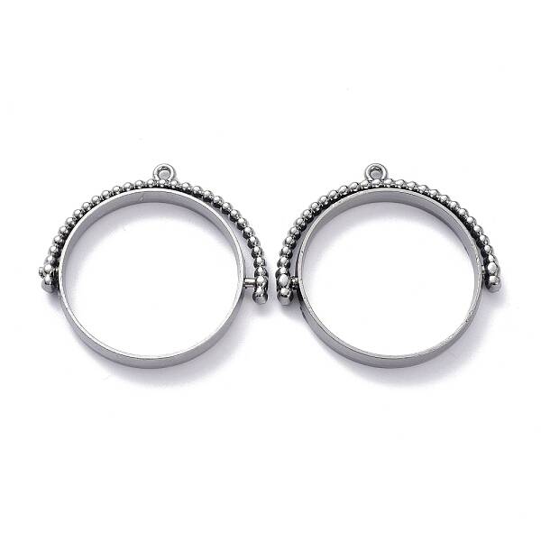 Alloy Open Back Bezel Pendants