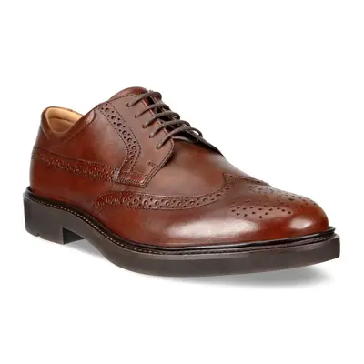 Ecco Metropole London 525614 Full Grain Leather Men's Smart Shoes - Cognac - Size:US 7-7.5 Men