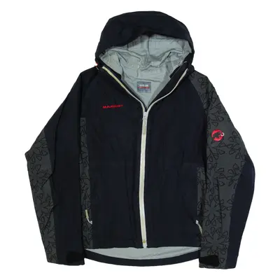 MAMMUT Womens Rain Jacket Black Hooded S