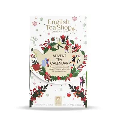 English Tea Shop Calendario Dell'Avvento Scatola Bianca Da 25 Sacchetti