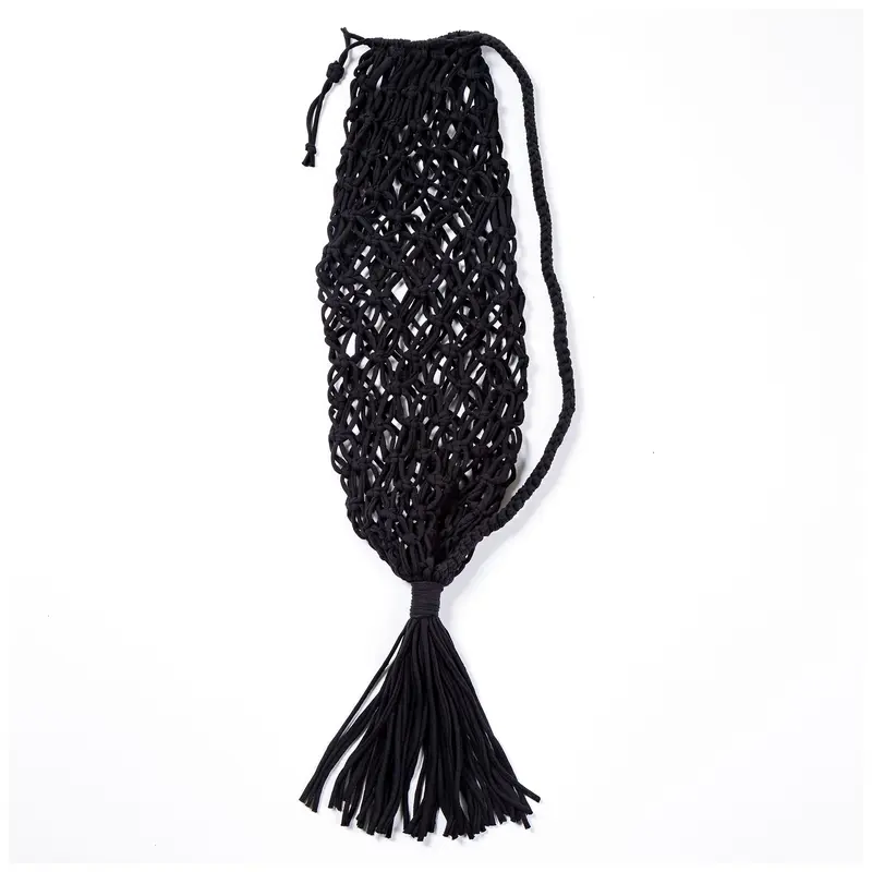 Recycled Cotton Handwoven Yoga Mat Carrier - Blue