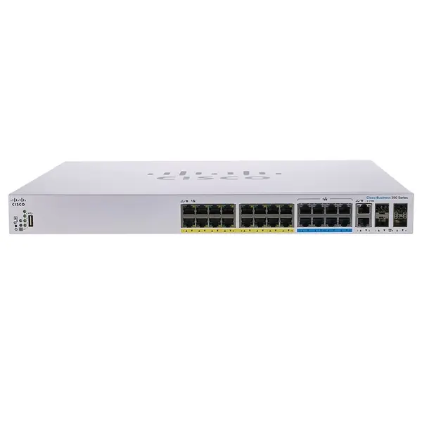 CBS350-24NGP-4X-EU-RF Cisco 16x PoE+ RJ45 8x PoE+ 2x SFP+ Combo Switch