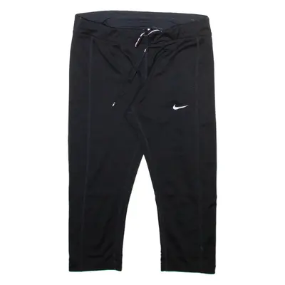 NIKE Three Quarter Womens Leggings Black Skinny S W24 L17