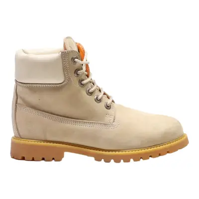 LUMBERJACK Lace-Up Boots Beige Leather Womens UK 6