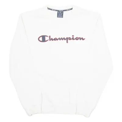CHAMPION Mens Sweatshirt White M
